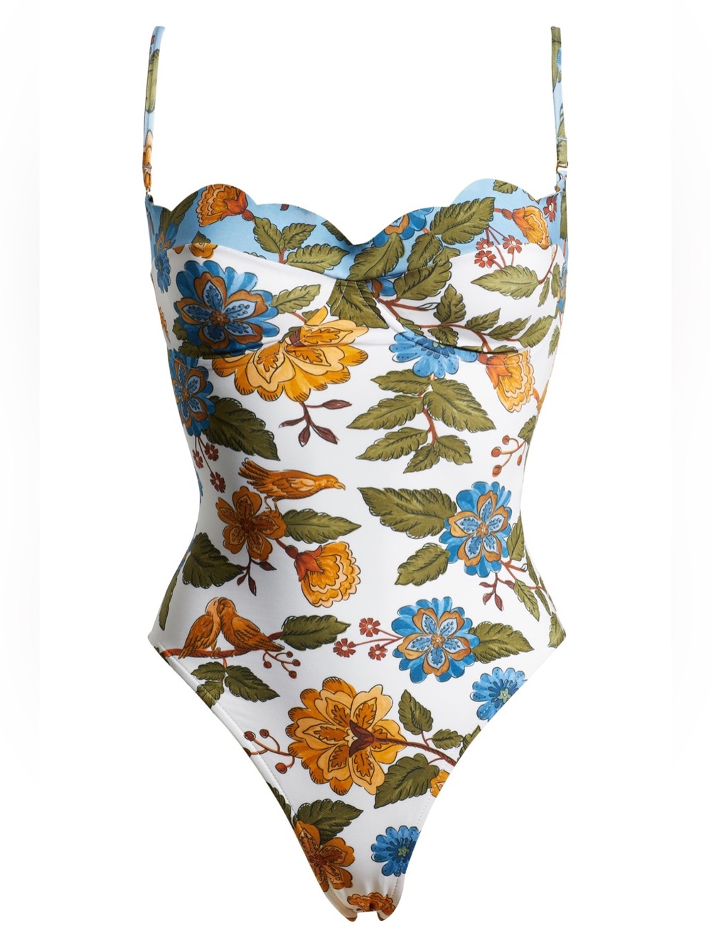 FARM Rio Garden Scarf Underwire One-Piece Swimsuit